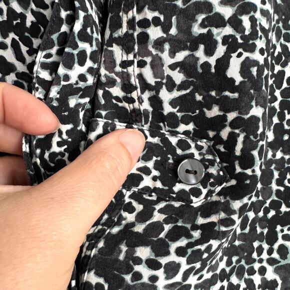 Ann Taylor 100% Silk Sleeveless Tunic Length Popover Blouse Women's Size 16 - Picture 8 of 10